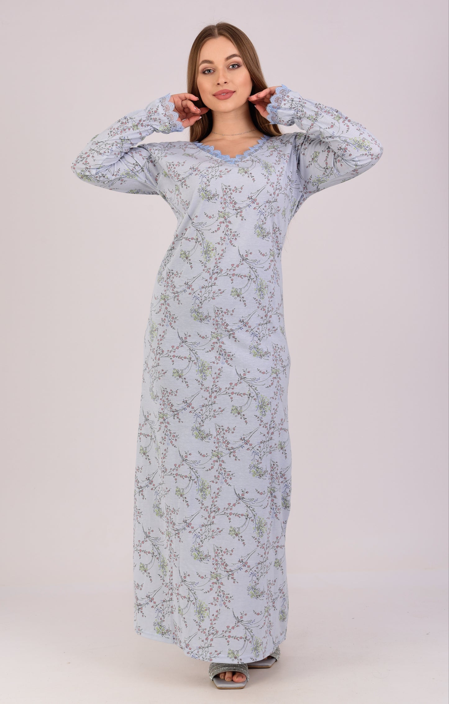 Long Sleeve Nightgown (Code:1415)