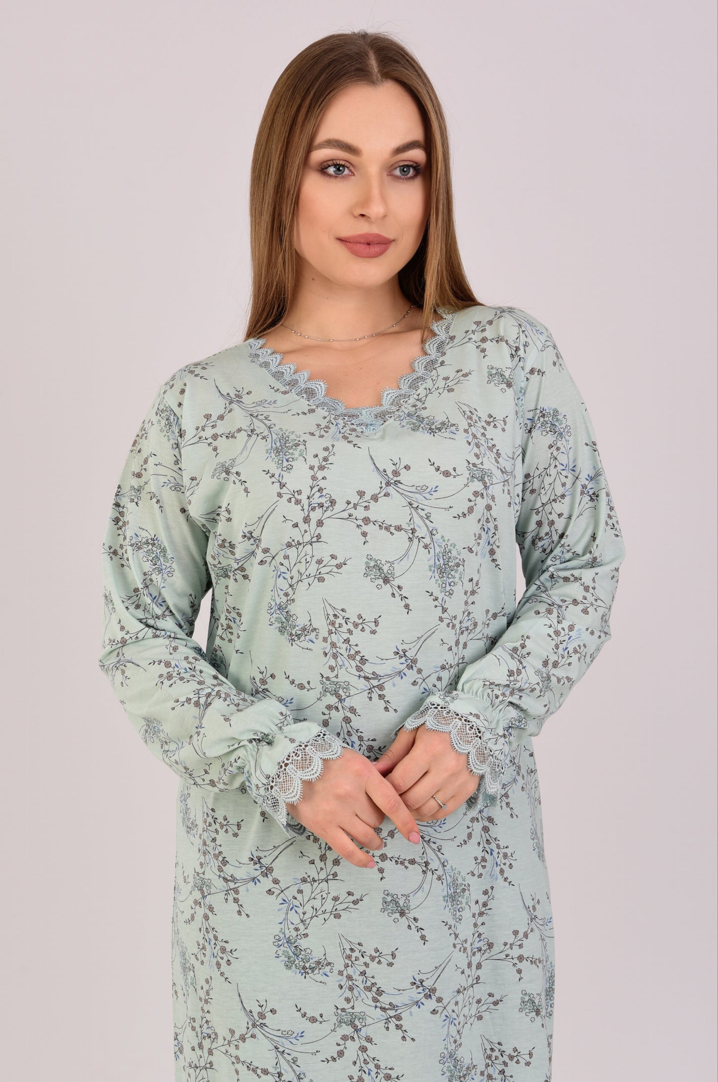 Long Sleeve Nightgown (Code:1415)