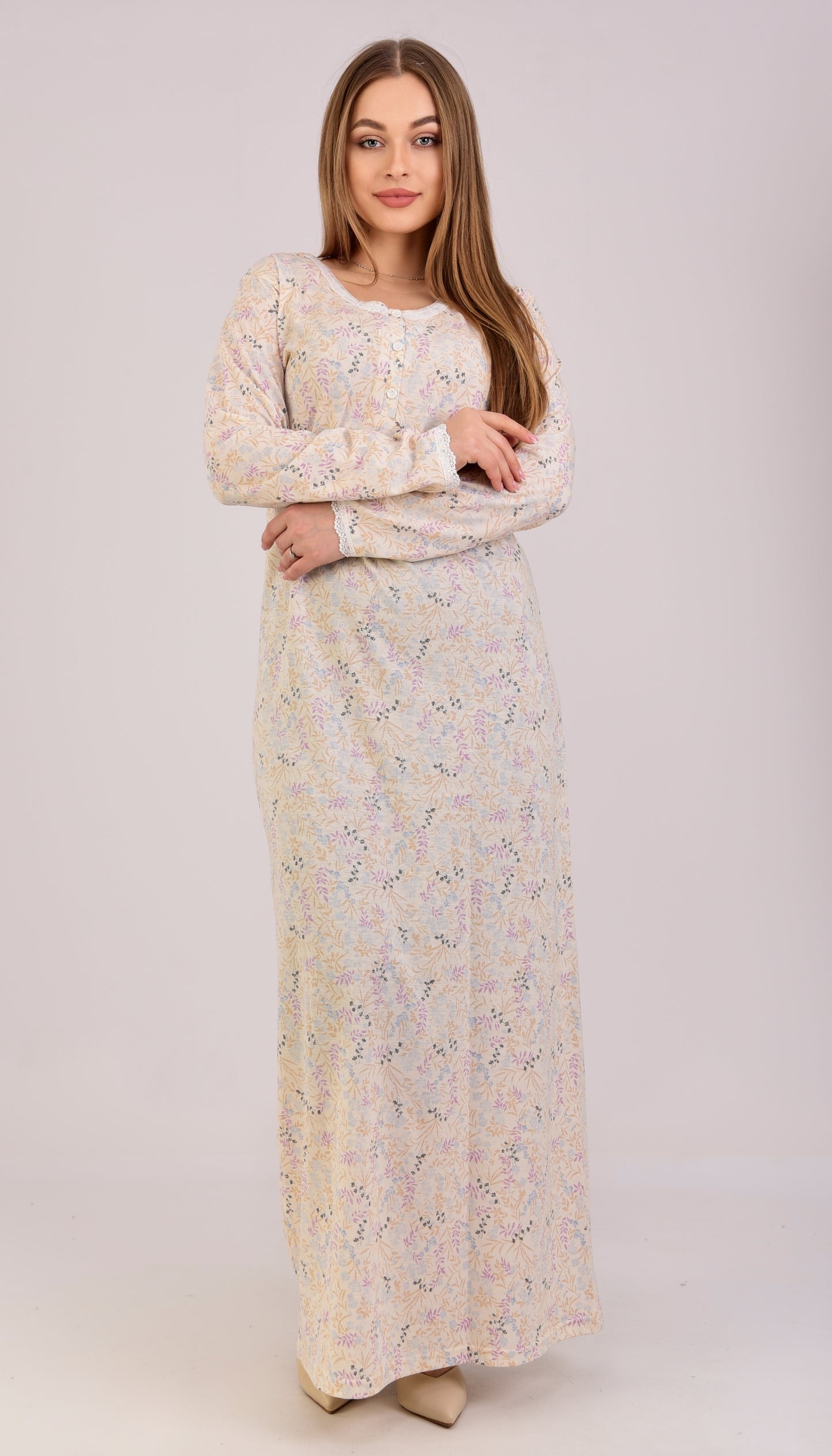Long Sleeve Nightgown (Code:1413)