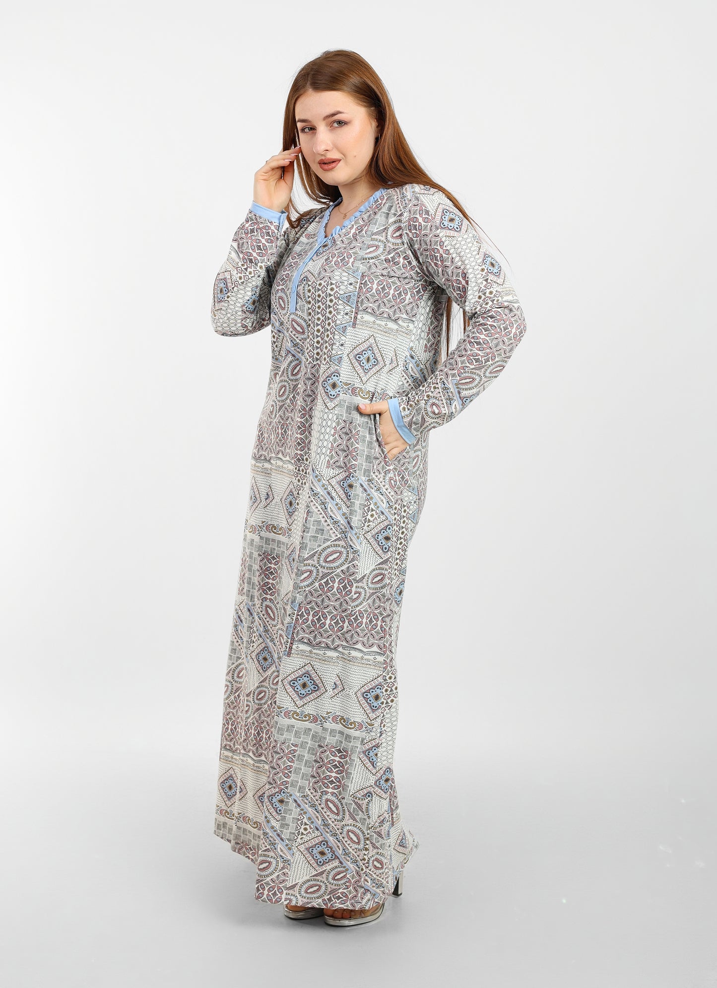 Long Sleeve Nightgown (Code:1455)