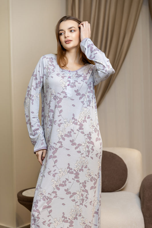 Long Sleeve Nightgown (Code:1458)
