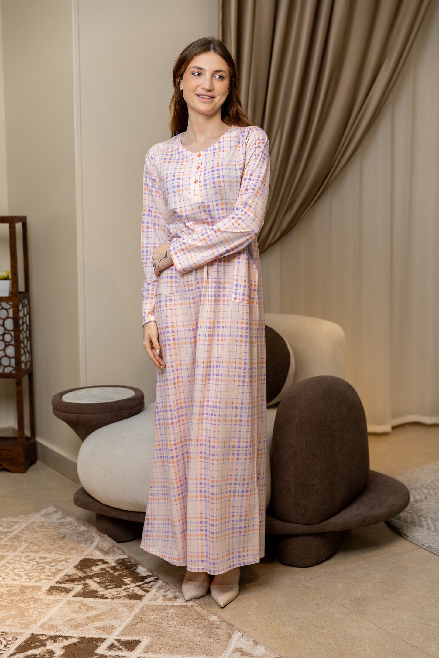 Long Sleeve Nightgown (Code:1459)