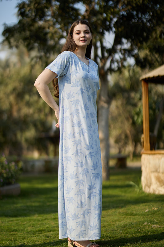 فستان نوم بأكمام قصيرة (الكود: 1152)