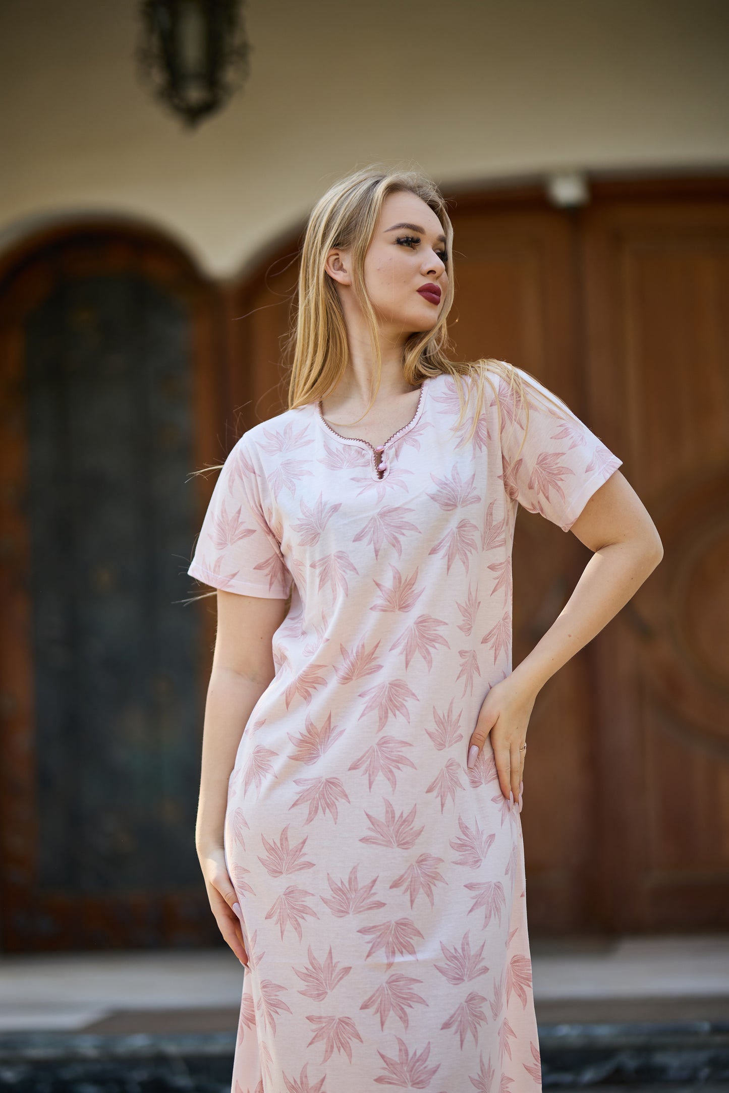 Short Sleeve Nightgown (Code:1152)