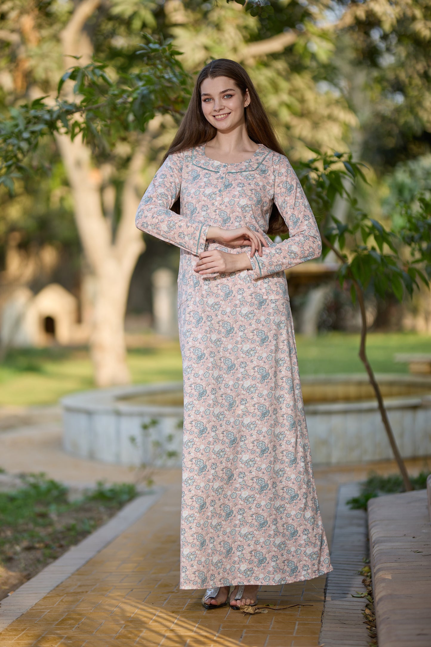 Long Sleeve Nightgown (Code:1443)