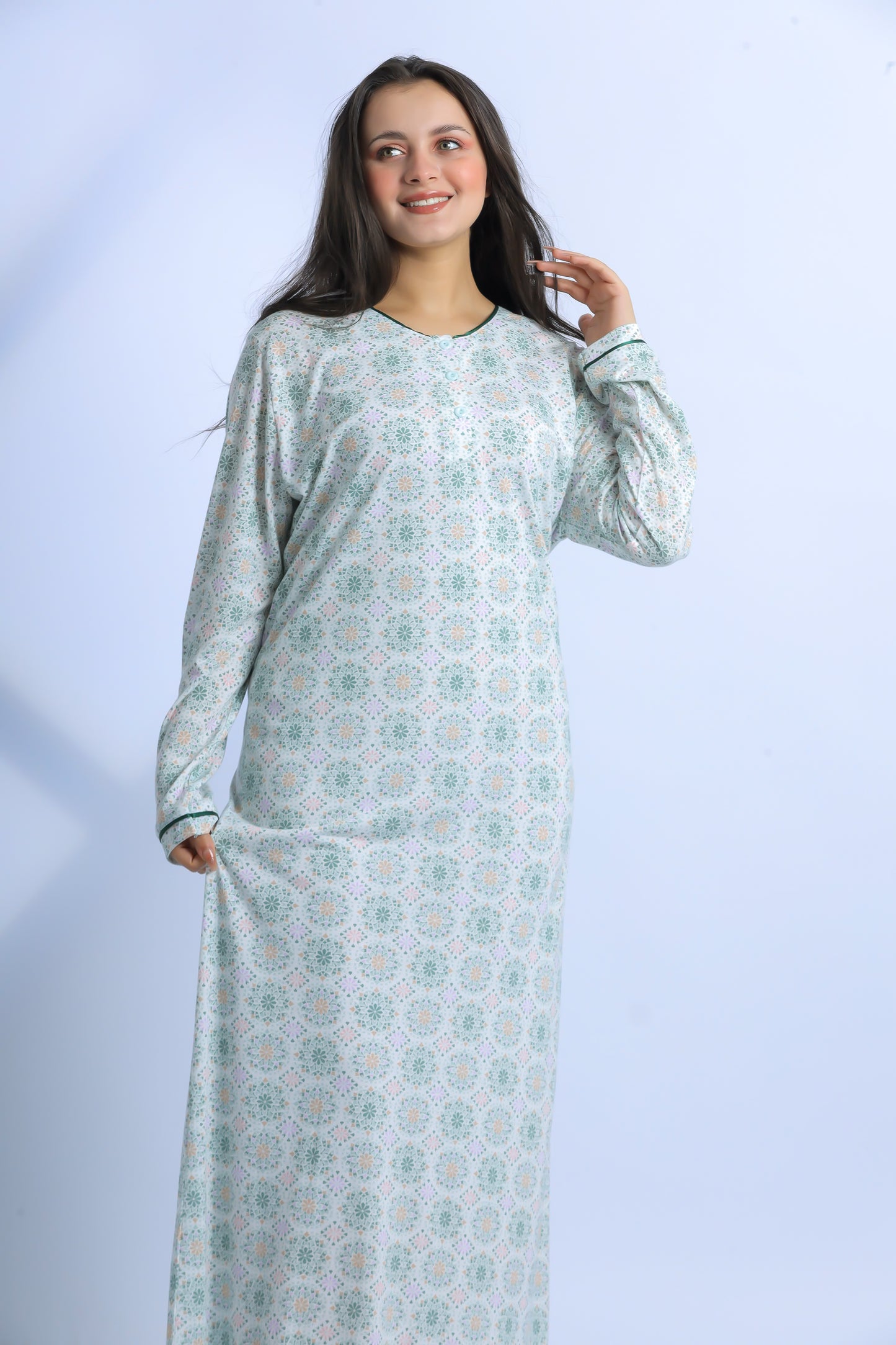 Long Sleeve Nightgown (Code:1428)
