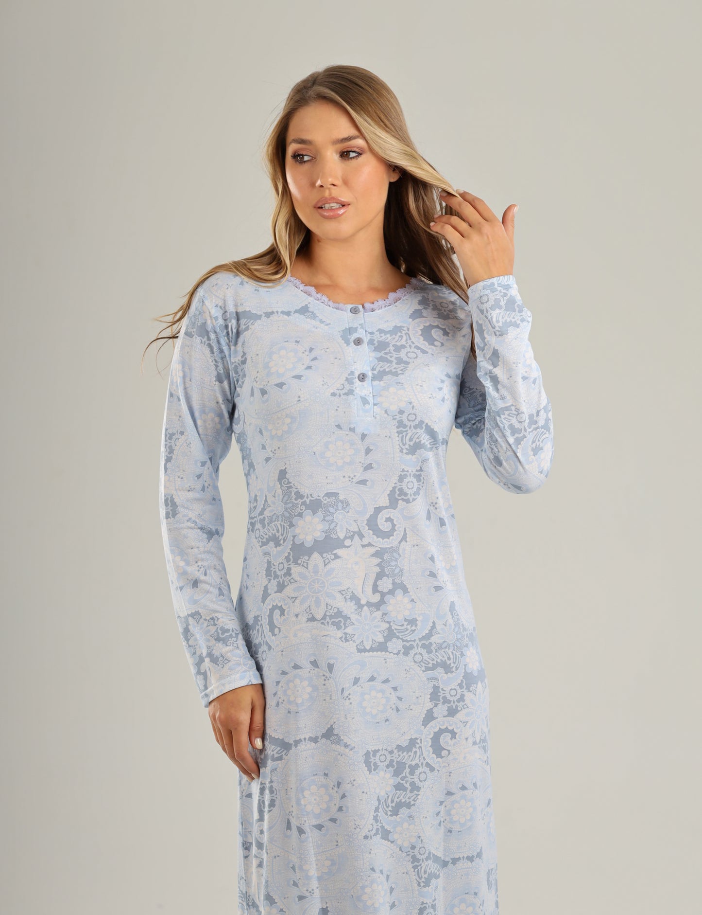 Long Sleeve Nightgown (Code:1432)