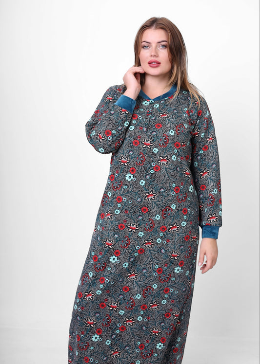 فستان نوم بأكمام طويلة (الكود: 1428)