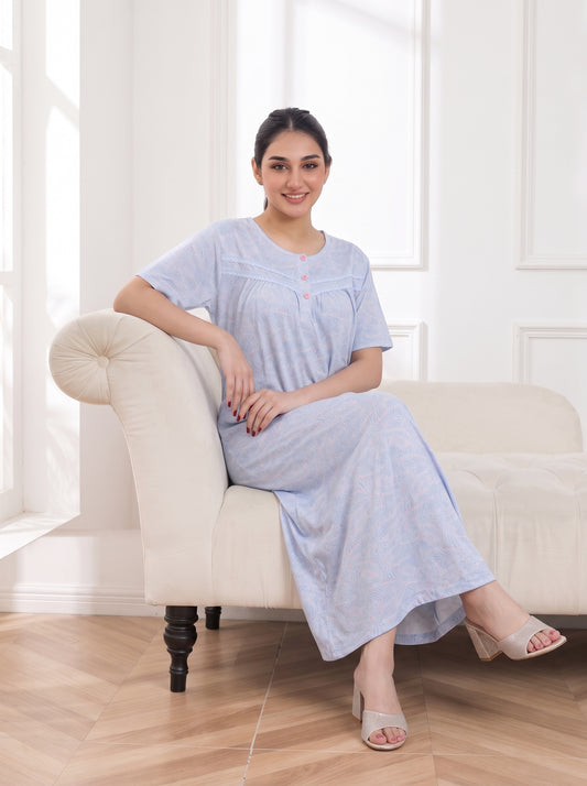 Short Sleeve Nightgown (Code:1132)