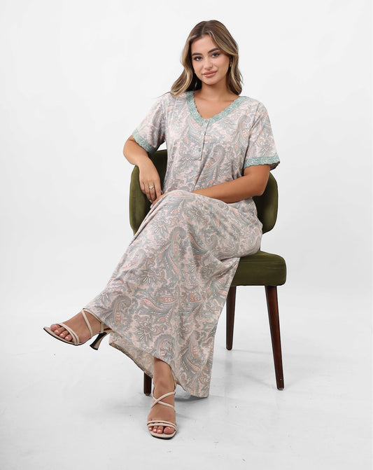 Short Sleeve Nightgown (Code:1135)