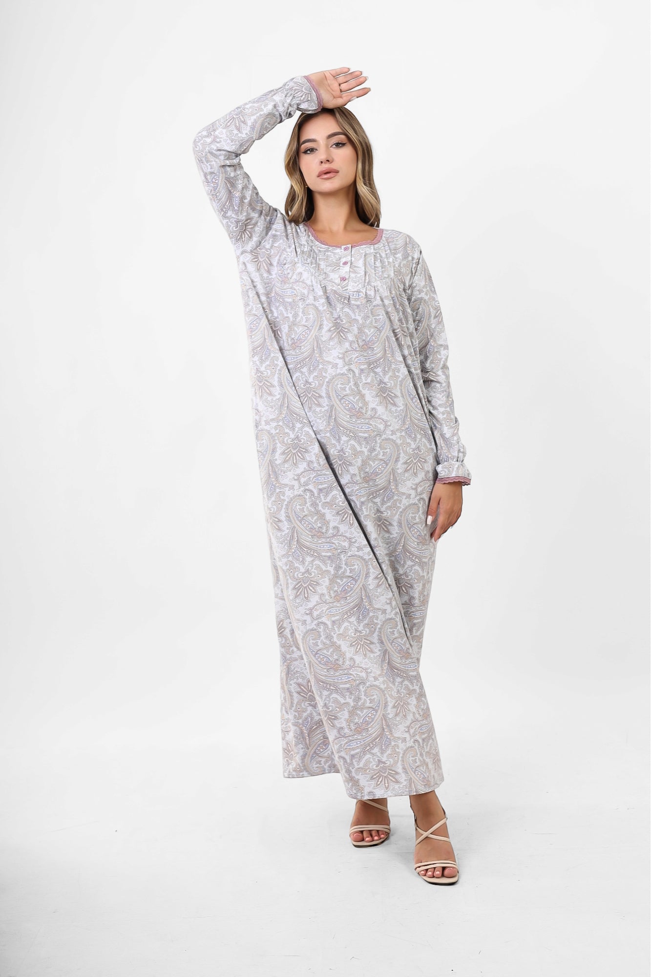 Long Sleeve Nightgown (Code:1433)