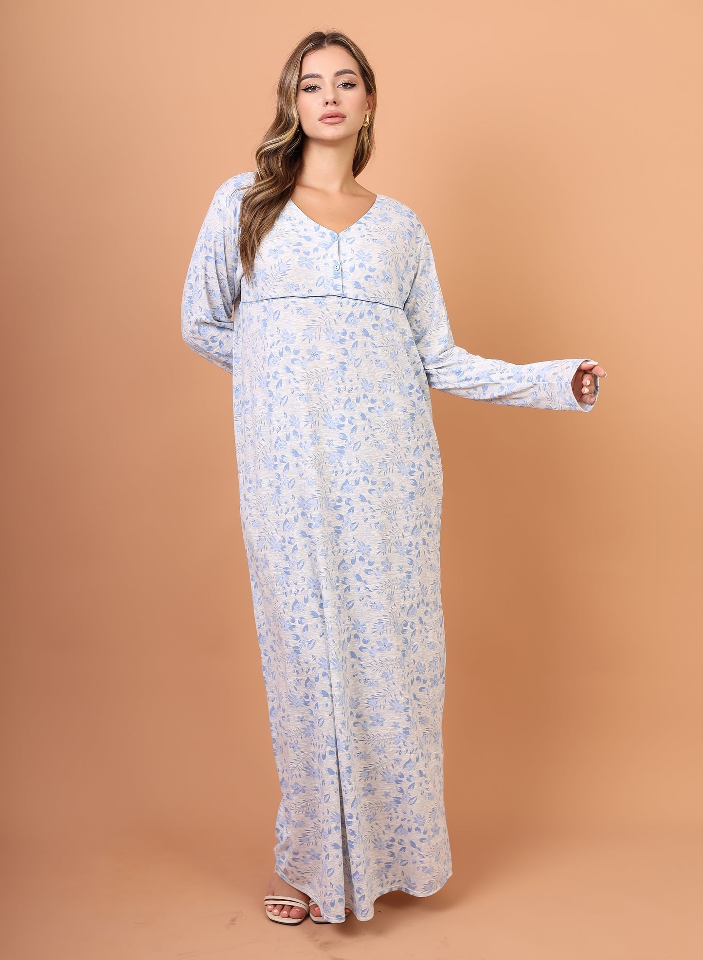 Long Sleeve Nightgown (Code:1437)