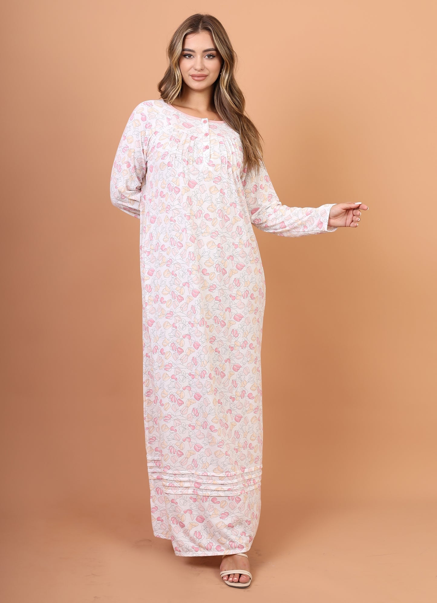 Long Sleeve Nightgown (Code:1438)
