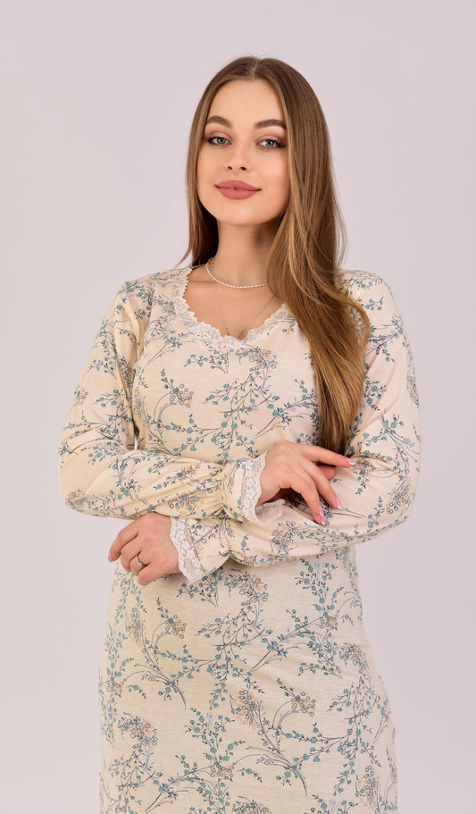 Long Sleeve Nightgown (Code:1415)