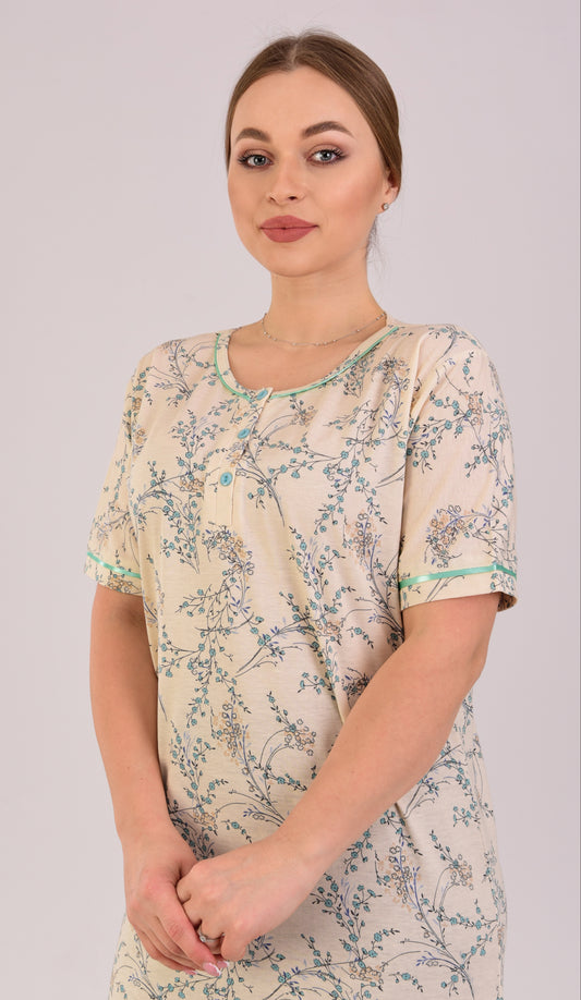Short Sleeve Nightgown (Code:1114)