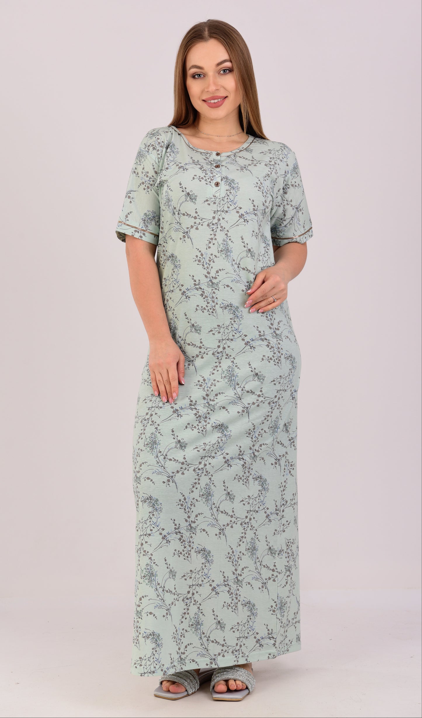 Short Sleeve Nightgown (Code:1114)