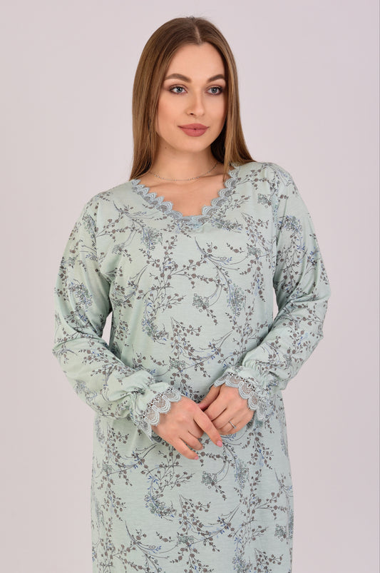 Long Sleeve Nightgown (Code:1415)