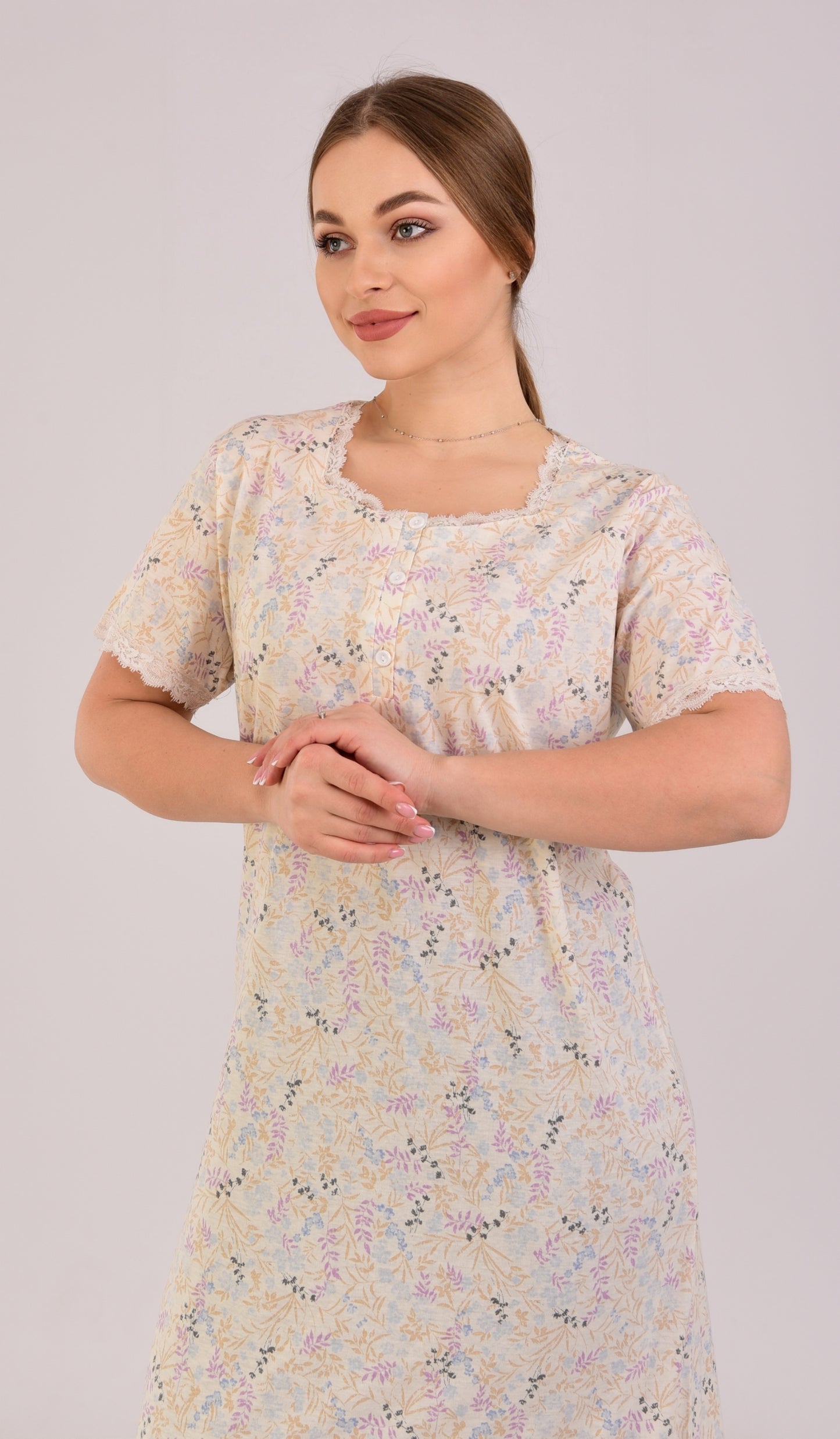 Short Sleeve Nightgown (Code:1113)