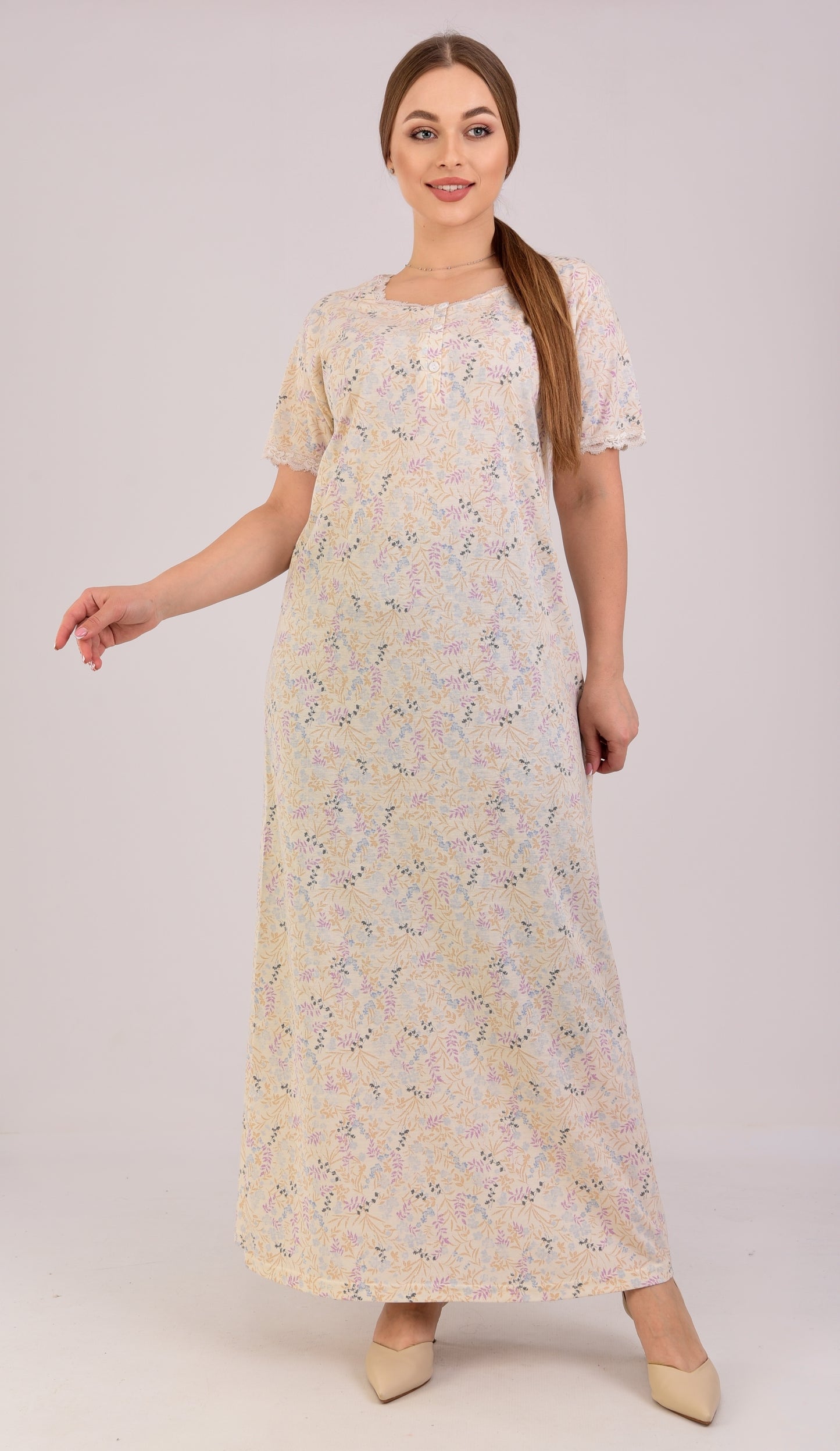 Short Sleeve Nightgown (Code:1113)