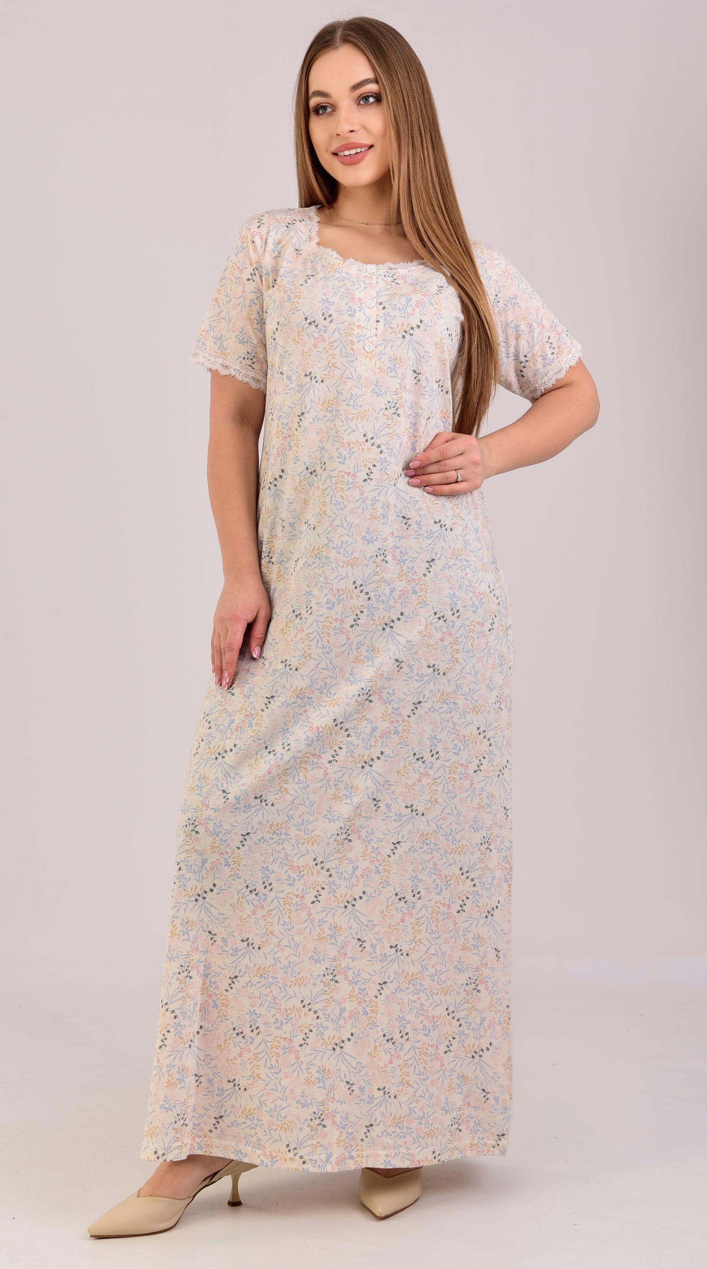 Short Sleeve Nightgown (Code:1113)