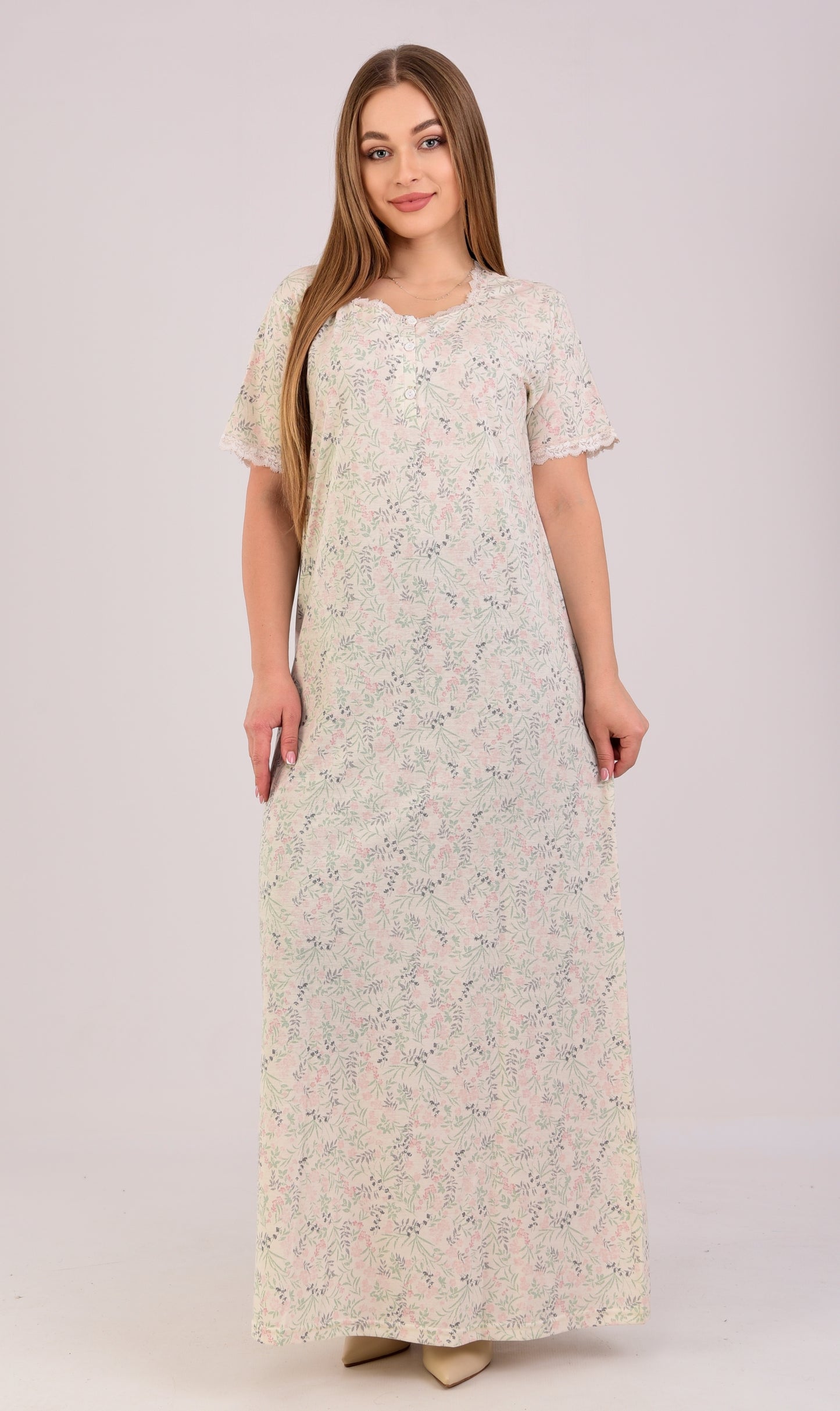 Short Sleeve Nightgown (Code:1113)