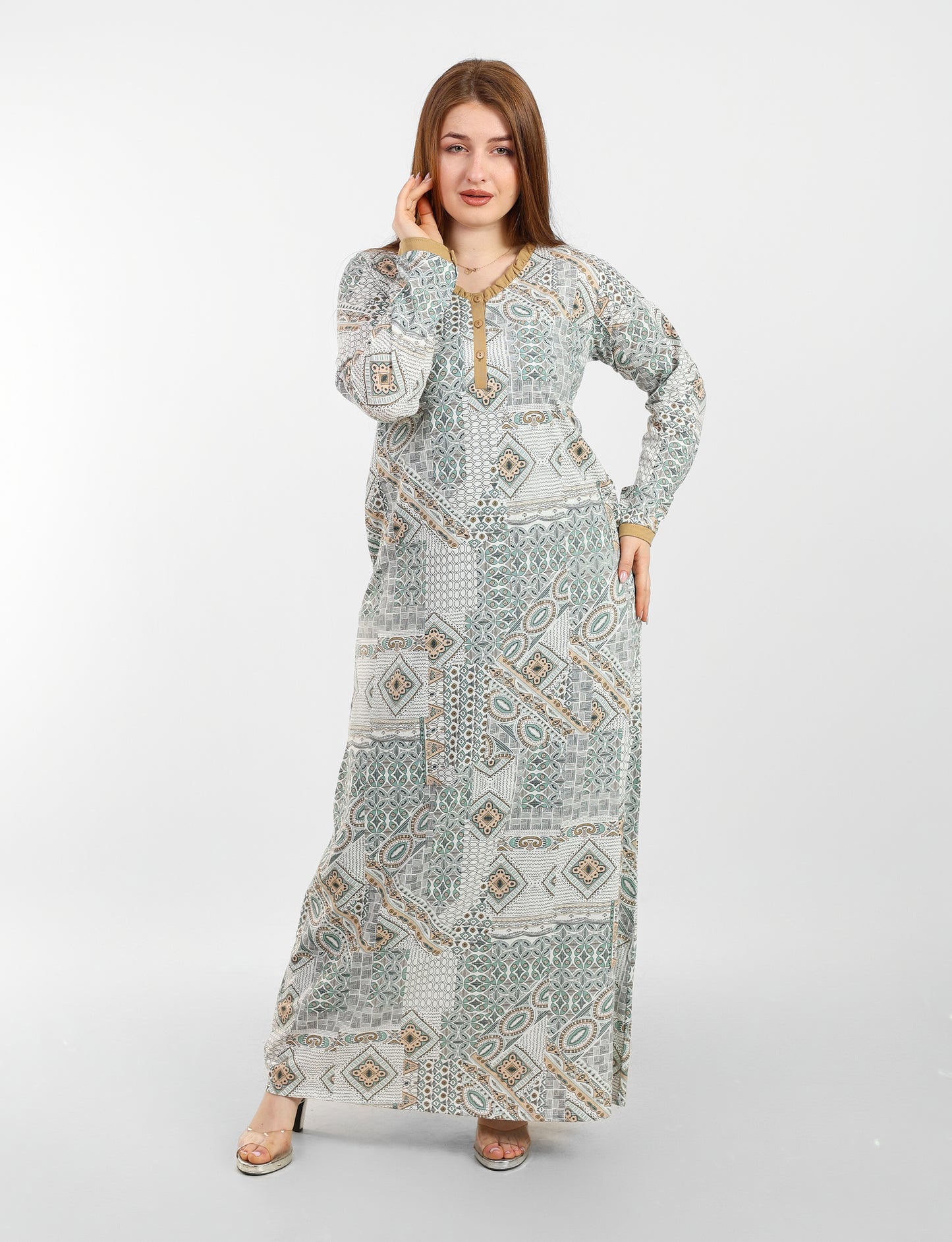 Long Sleeve Nightgown (Code:1455)