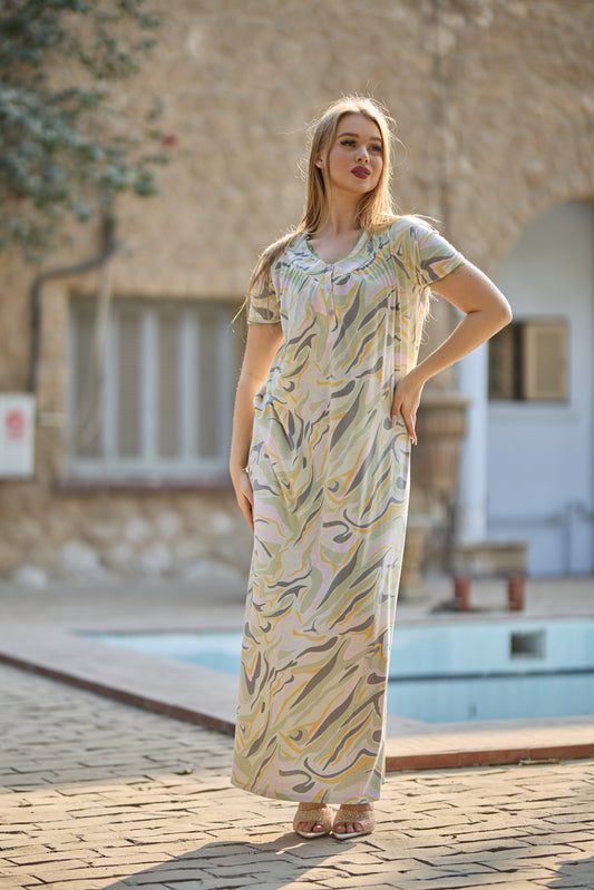 Short Sleeve Nightgown (Code:1153)