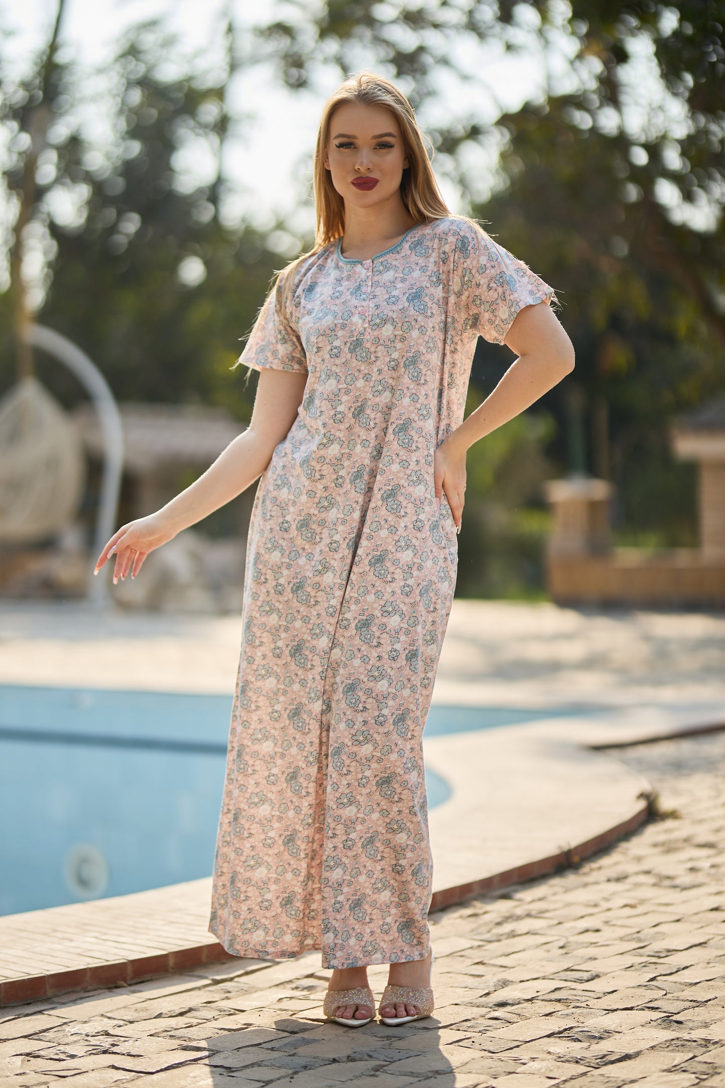 Short Sleeve Nightgown (Code:1154)