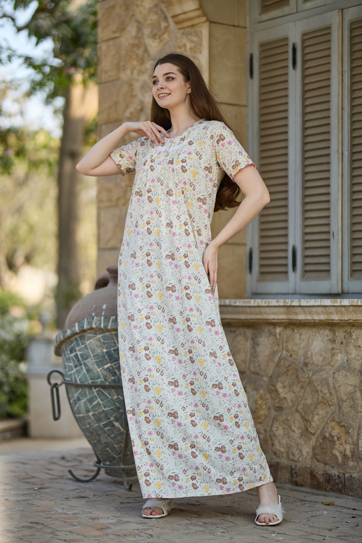 Short Sleeve Nightgown (Code:1156)