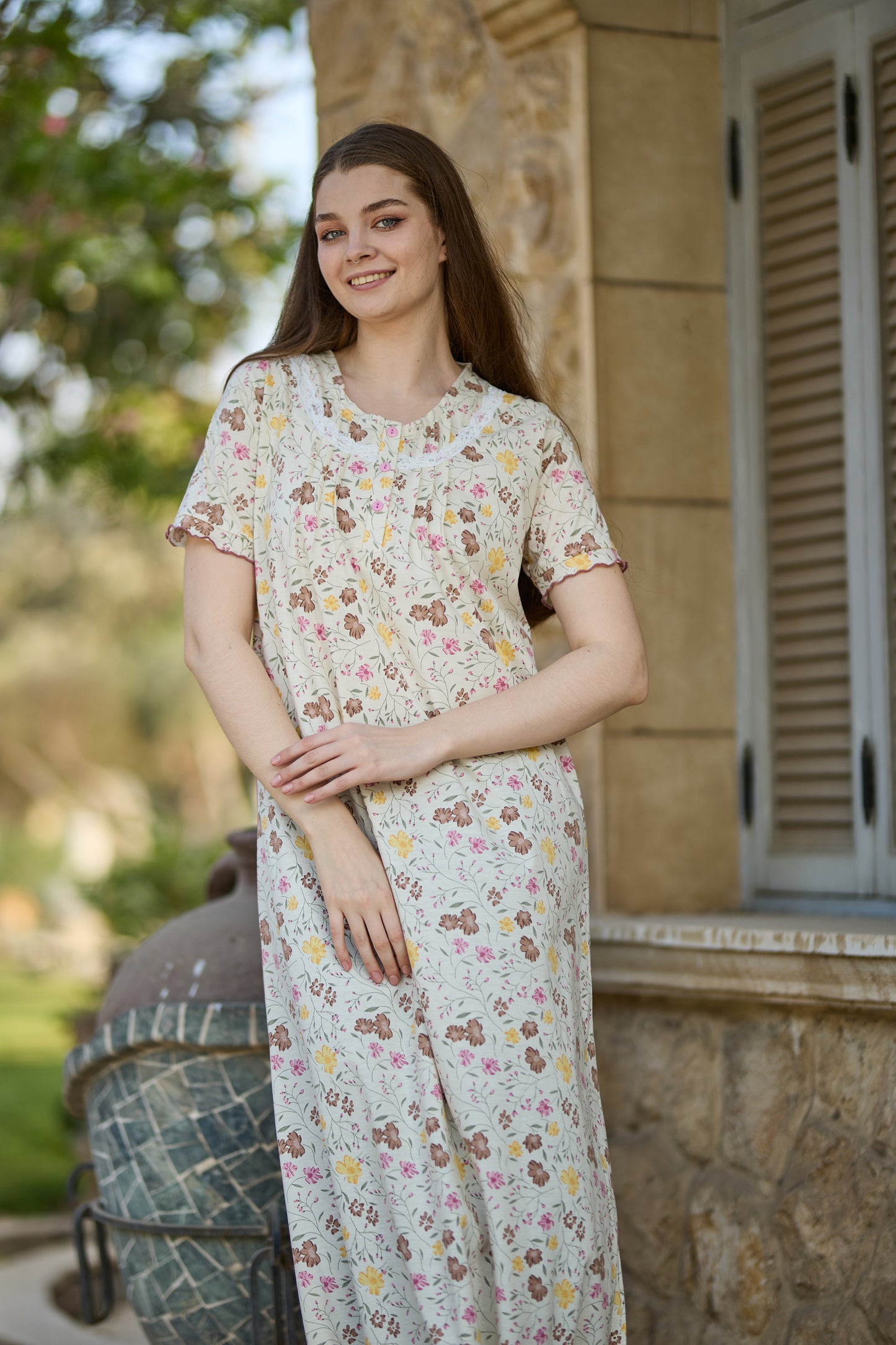 Short Sleeve Nightgown (Code:1156)
