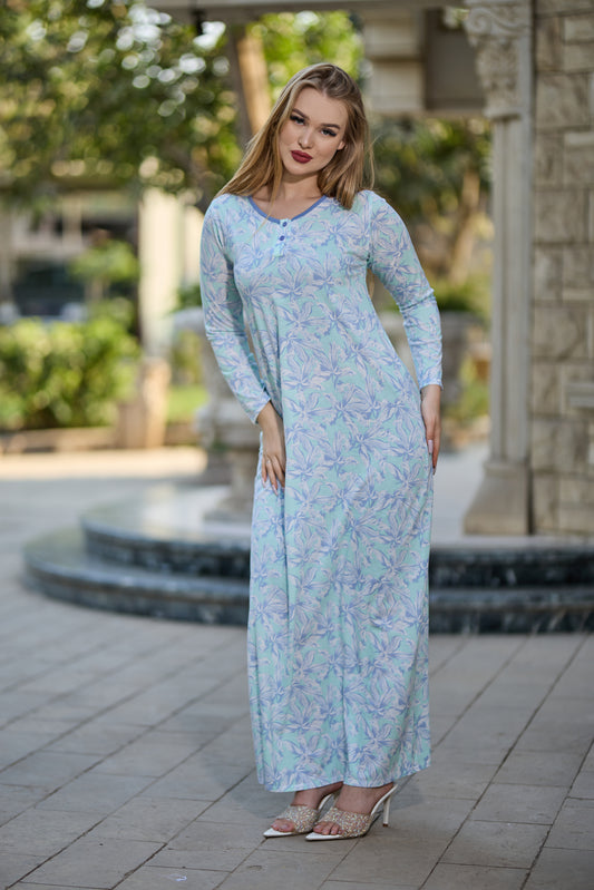 Long Sleeve Nightgown (Code:1441)