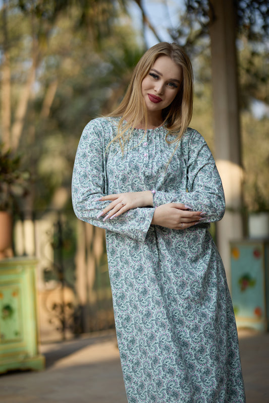 Long Sleeve Nightgown (Code:1444)