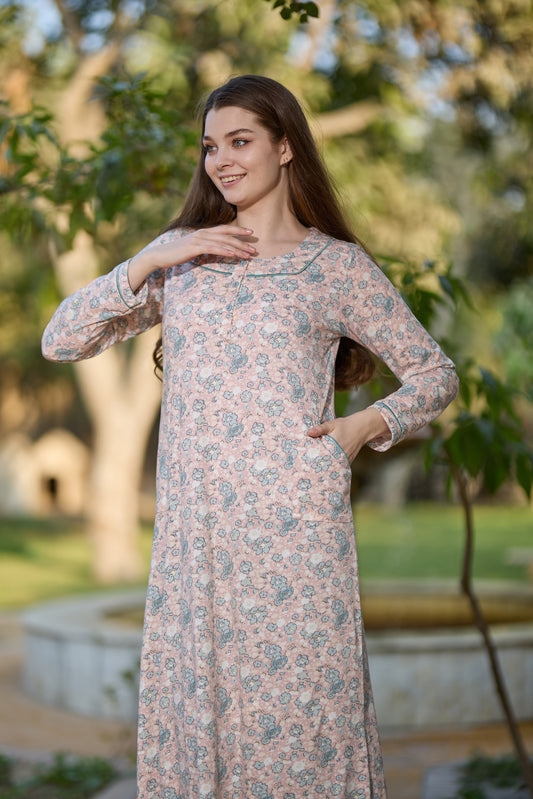 Long Sleeve Nightgown (Code:1443)