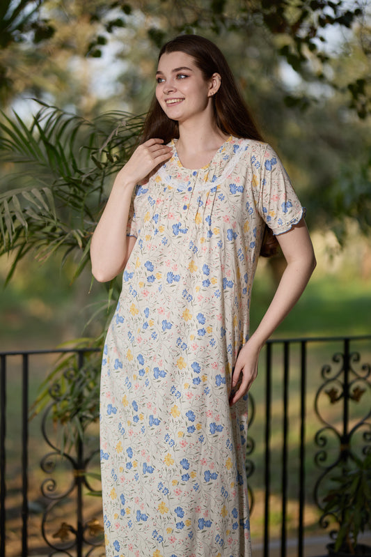 Short Sleeve Nightgown (Code:1156)