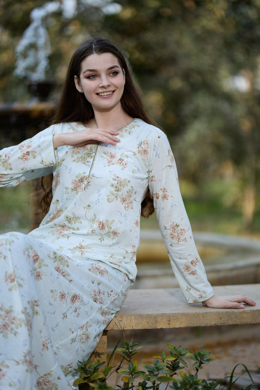 Long Sleeve Nightgown (Code:1447)