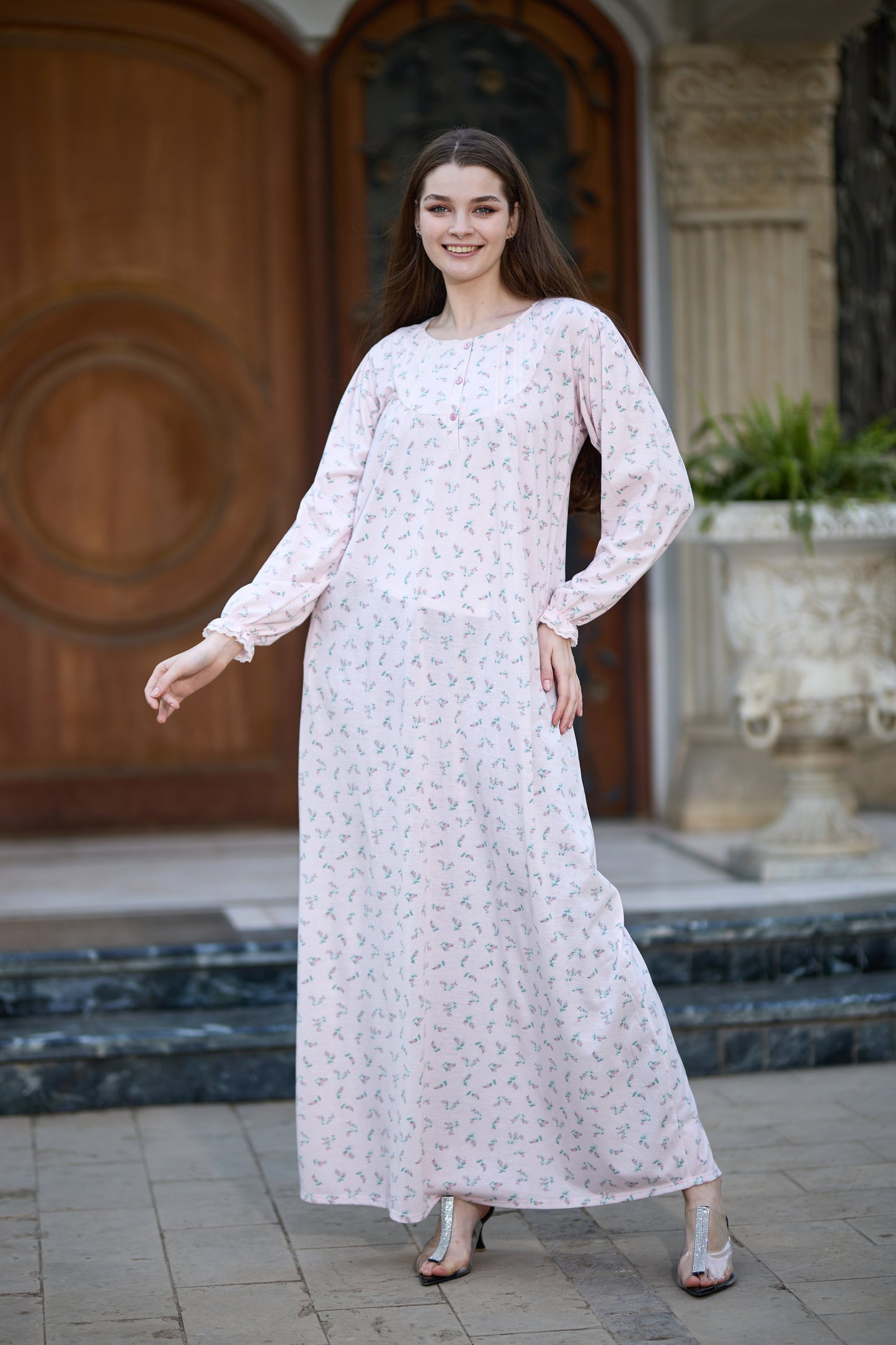 Long Sleeve Nightgown (Code:1446)