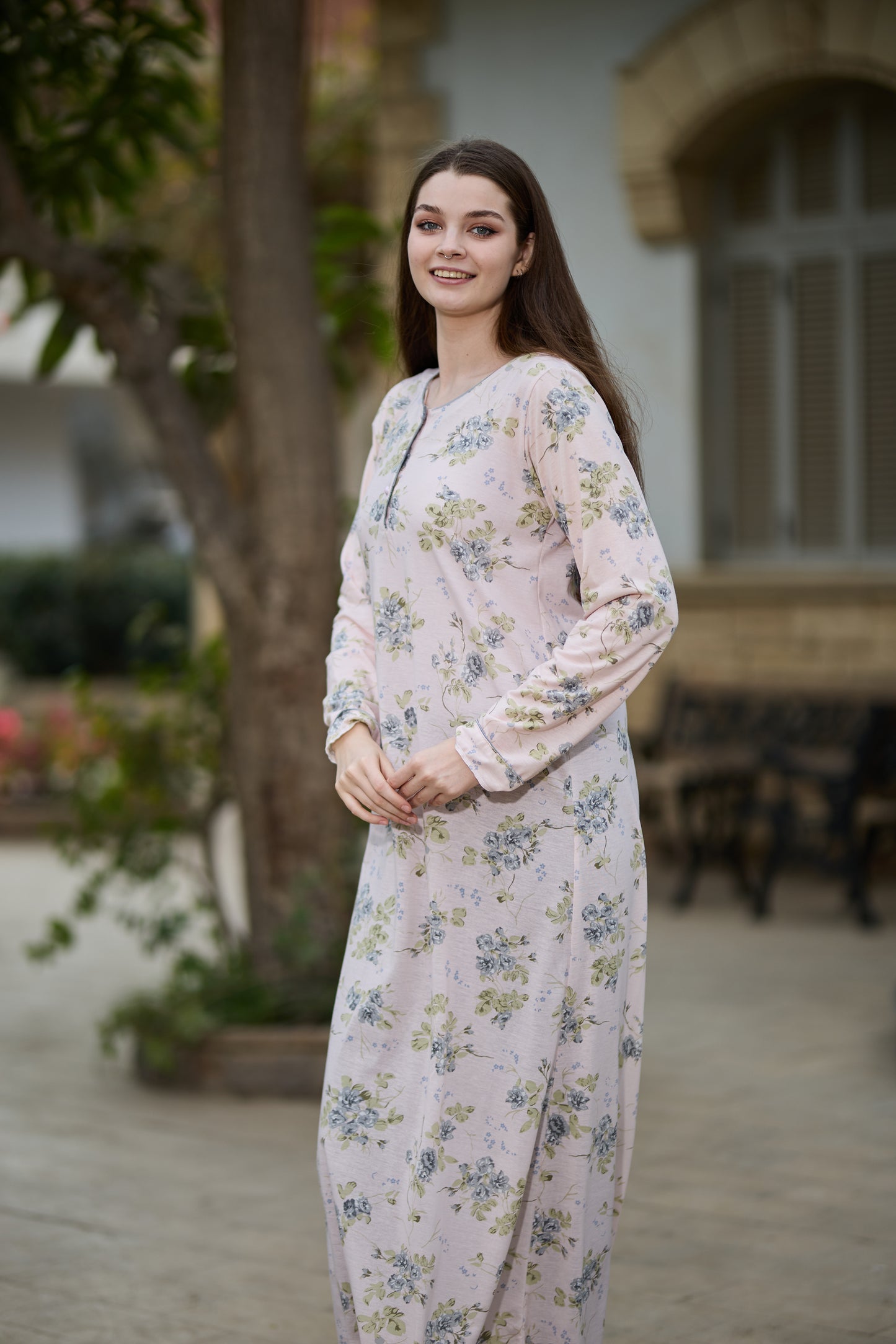 Long Sleeve Nightgown (Code:1447)