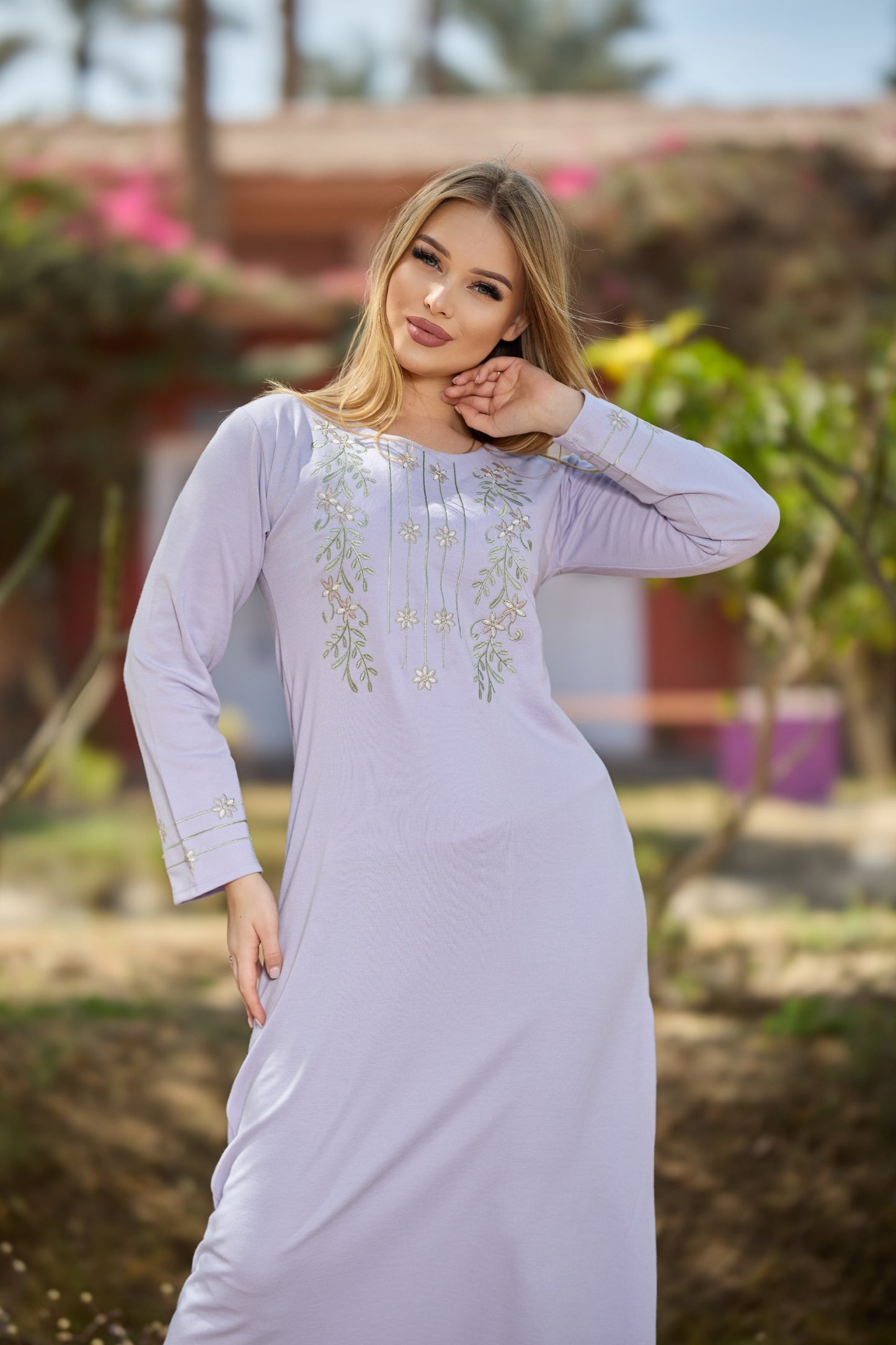 Long Sleeve Nightgown (Code:1450)