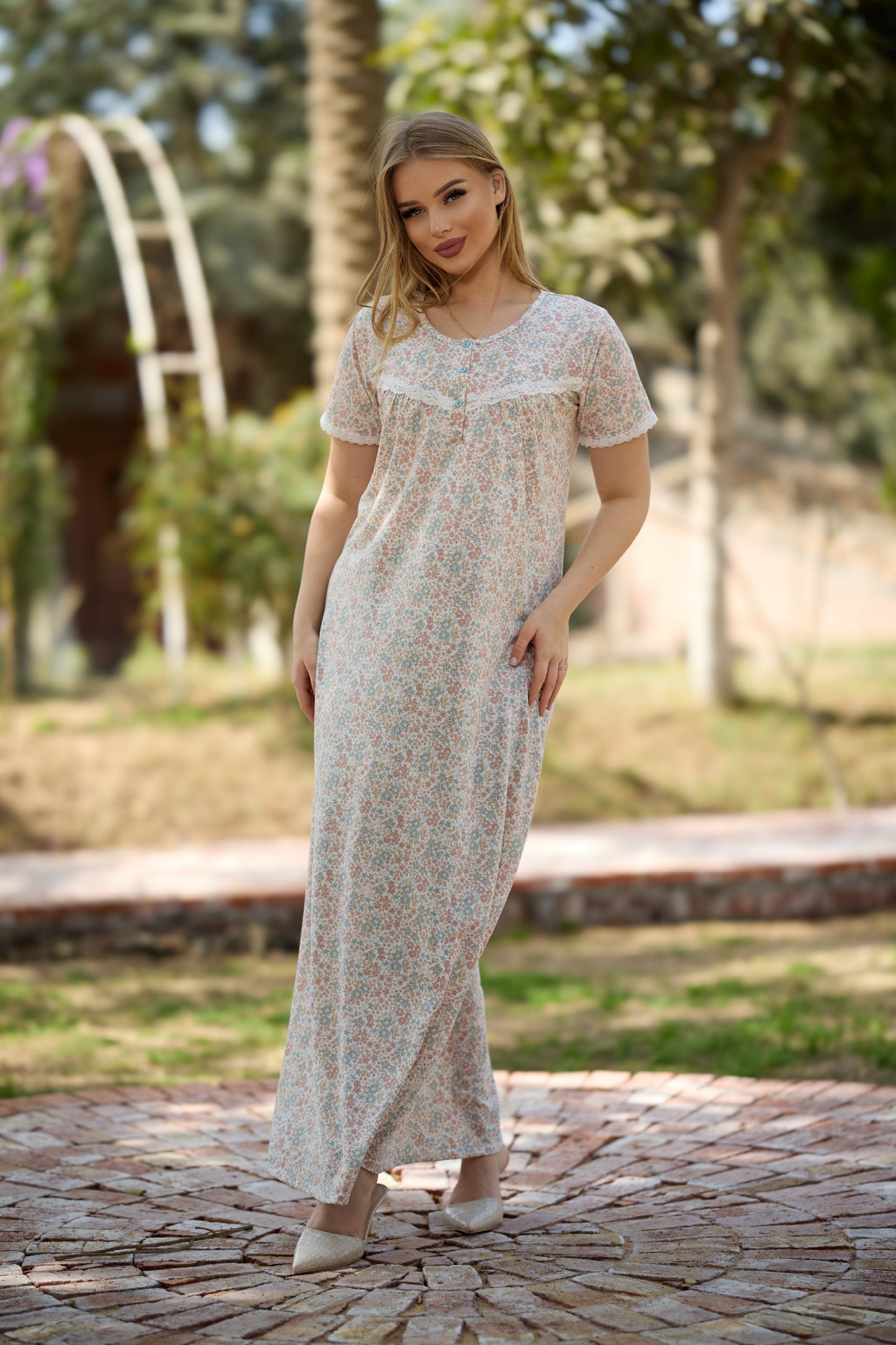 Short Sleeve Nightgown (Code:1160)