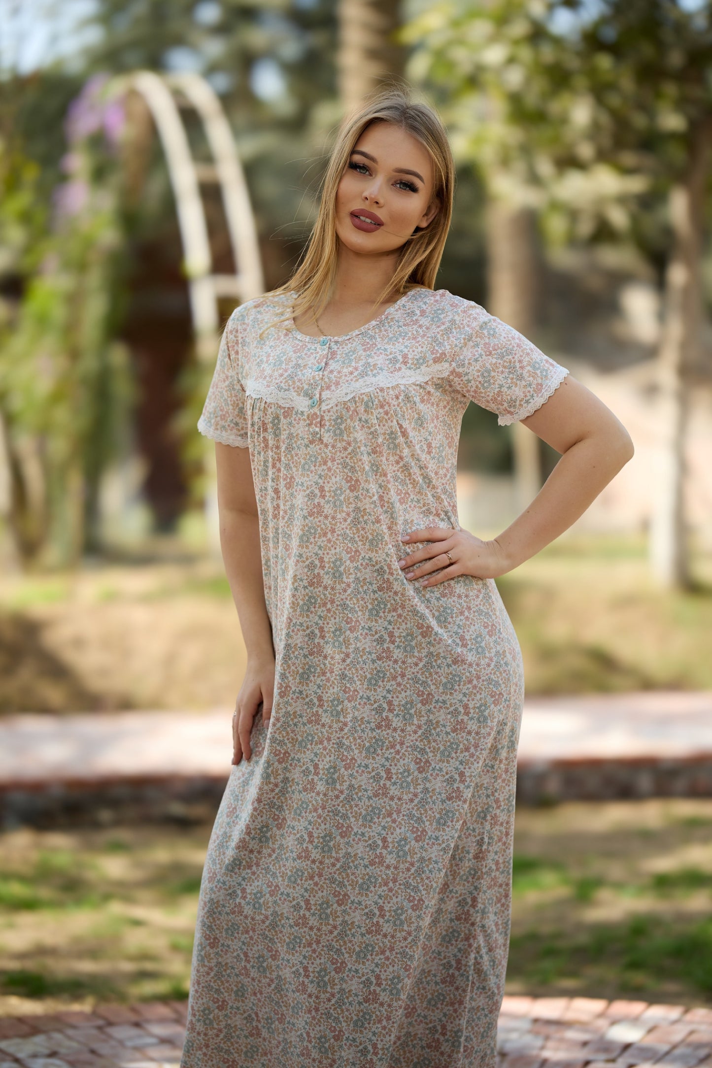 Short Sleeve Nightgown (Code:1160)