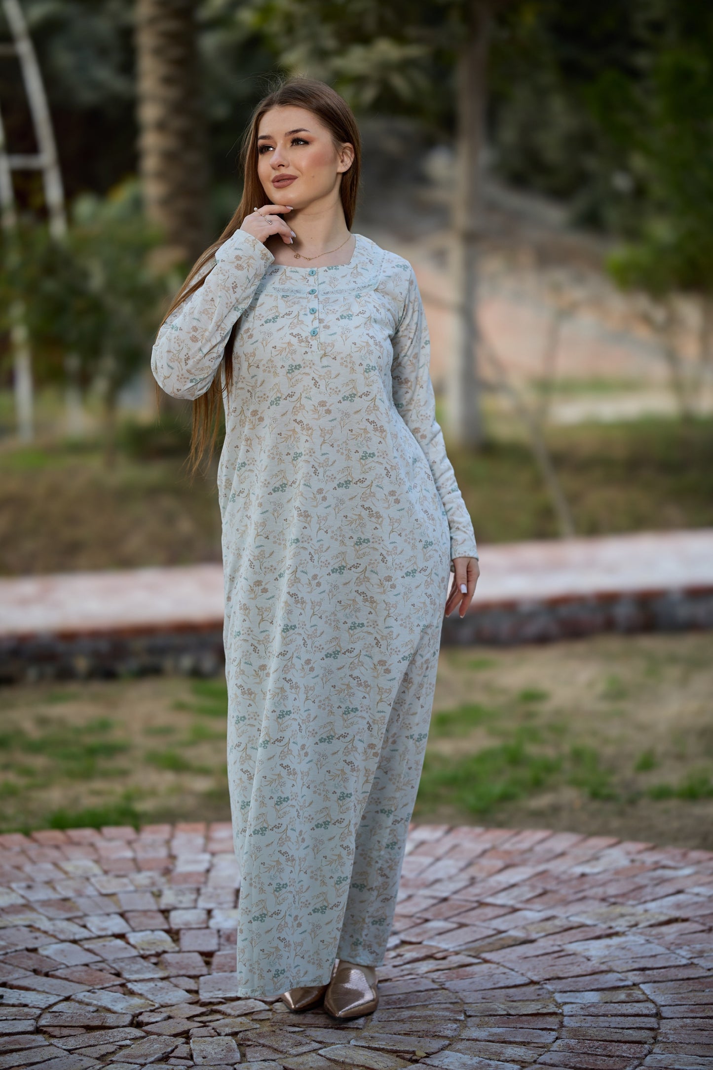 Long Sleeve Nightgown (Code:1452)