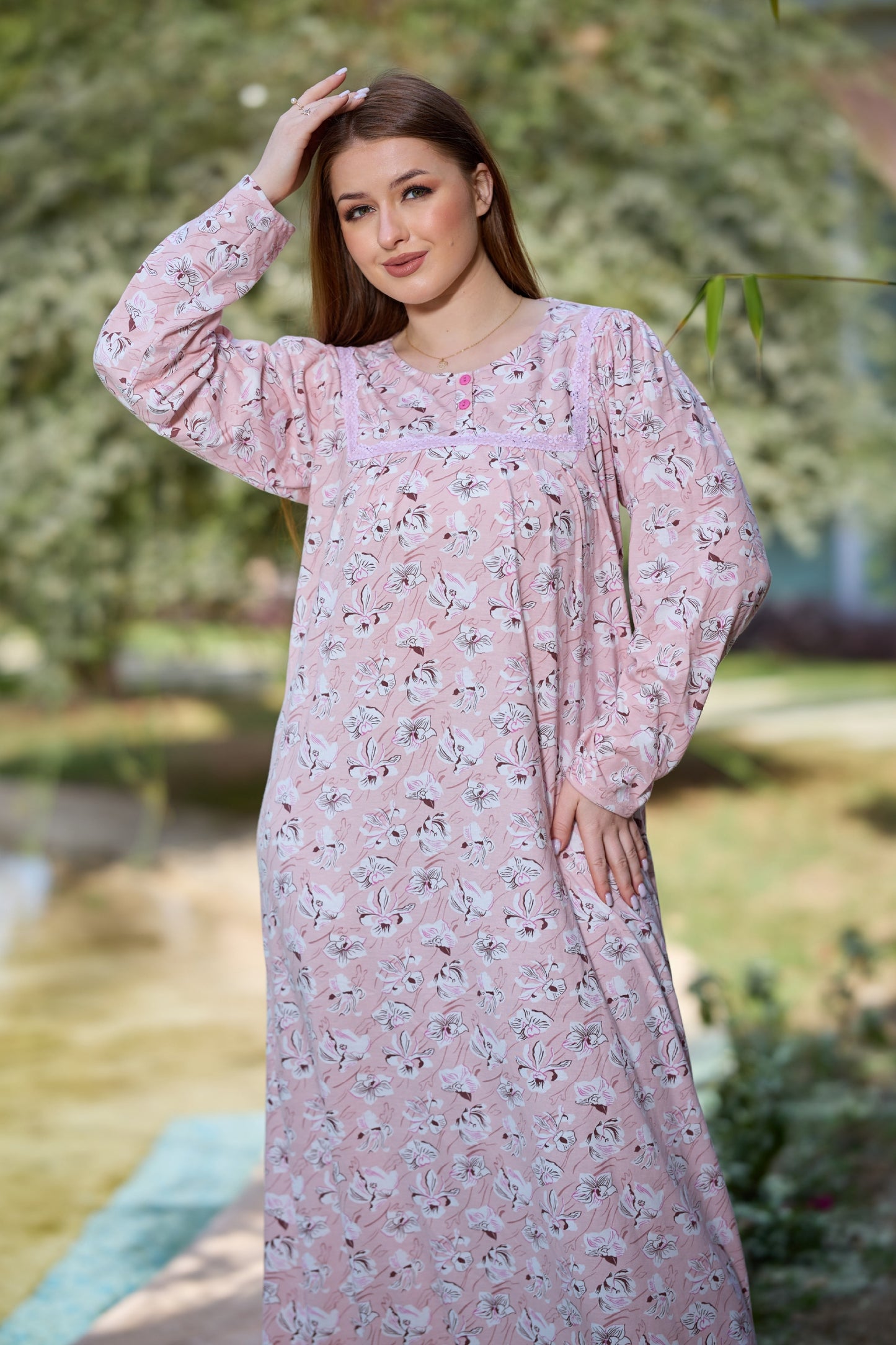 Long Sleeve Nightgown (Code:1448)