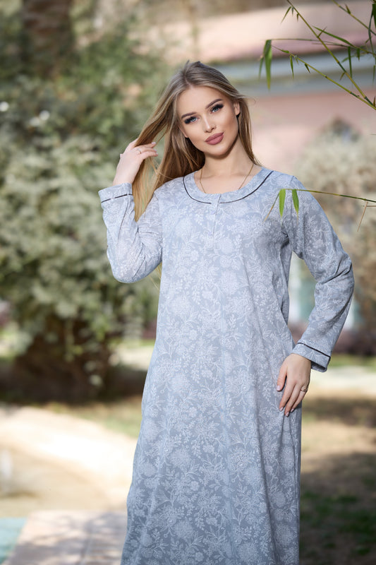 Long Sleeve Nightgown (Code:1453)