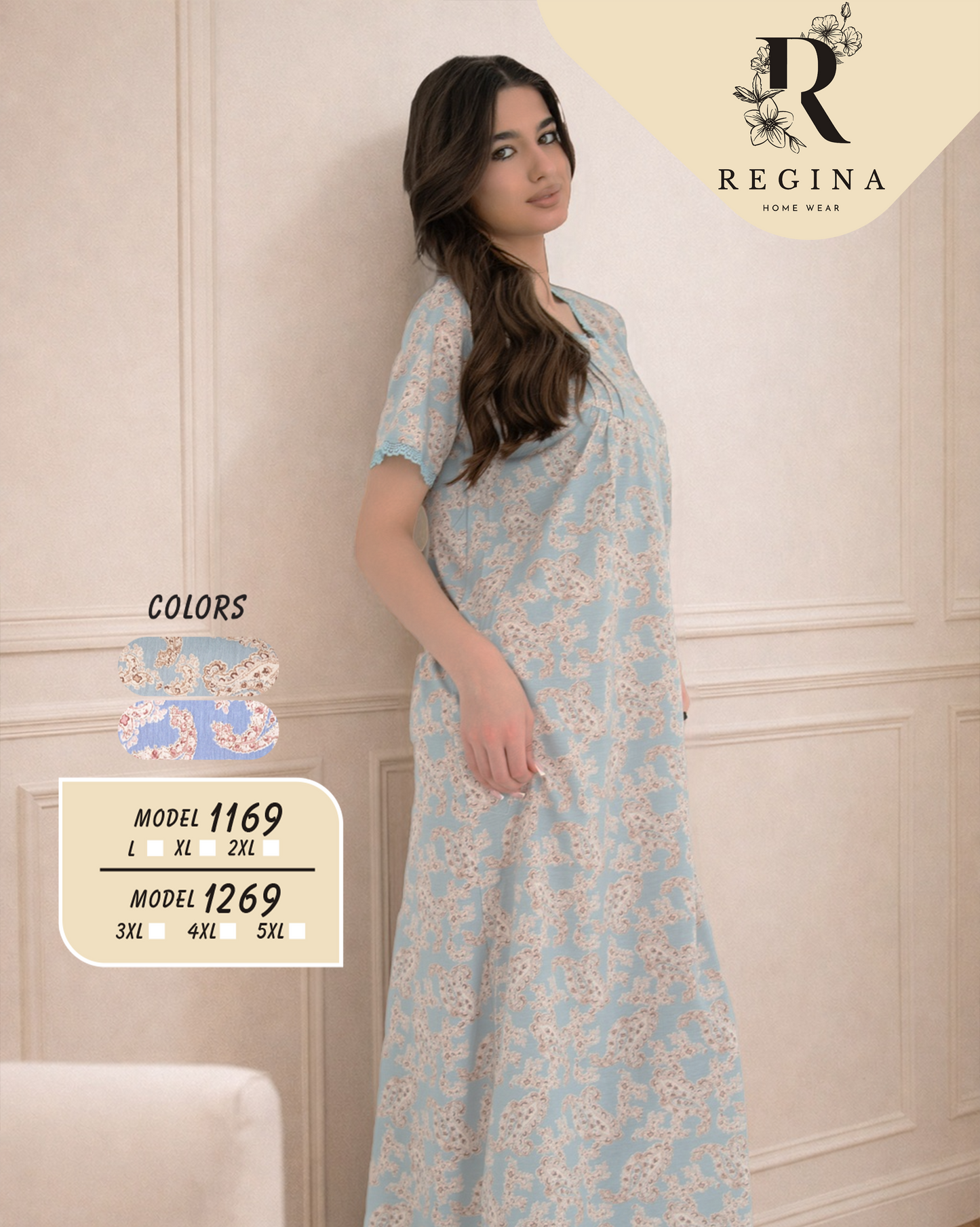 Short Sleeve Nightgown (Code:1169)