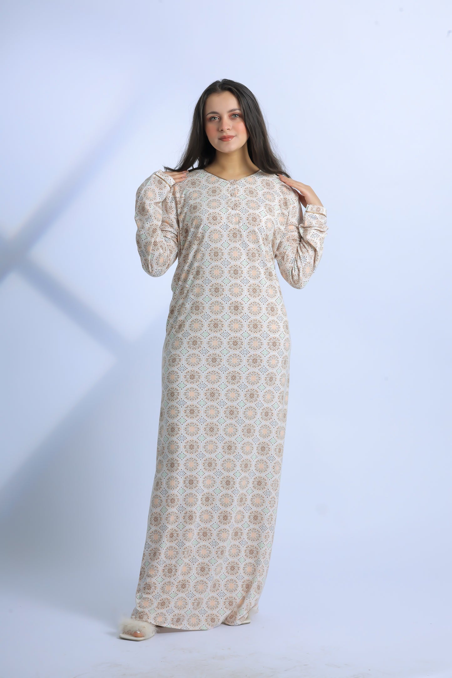 Long Sleeve Nightgown (Code:1428)