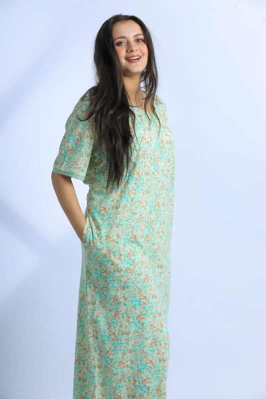 Short Sleeve Nightgown (Code:1129)