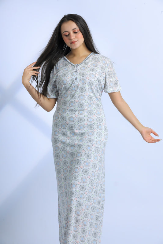 Short Sleeve Nightgown (Code:1128)