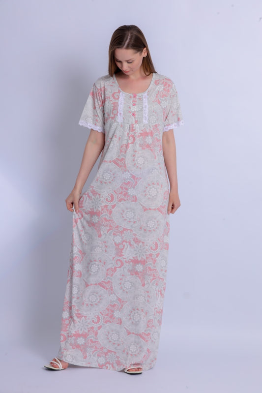 Short Sleeve Nightgown (Code:1138)