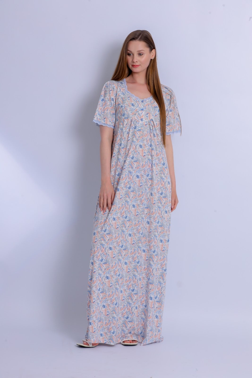 Short Sleeve Nightgown (Code:1137)