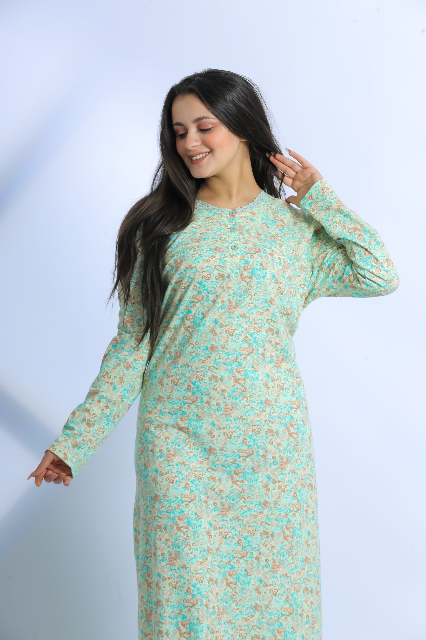 Long Sleeve Nightgown (Code:1427)